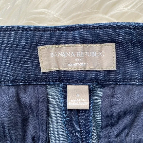 {Banana Republic Factory} Hampton Fit Ankle Pants in Blue - Women's 0 - Picture 2 of 6